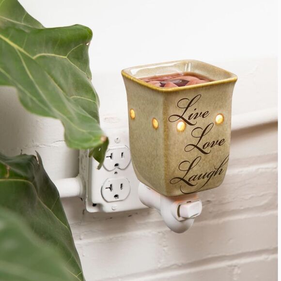 Wax Warmer Cream Plug In Scented Home Fragrance Essential Oils Melts Night Light - Picture 4 of 7